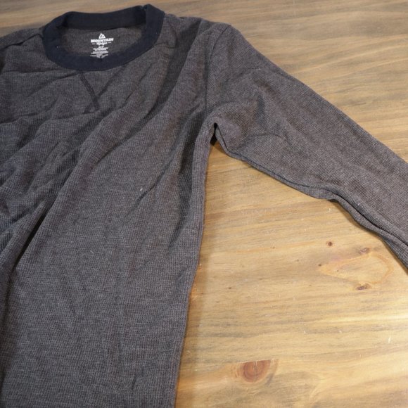 Mens Small Grey Long Sleeve Tee shirt Mountain Ridge Size S - Picture 5 of 5
